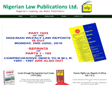 Tablet Screenshot of nigerianlawpublications.com